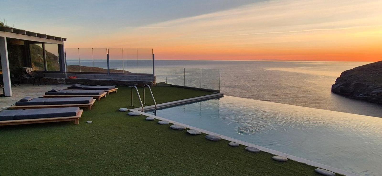 Anastasis Luxury Villa Andros With Heated Pool Sineti Buitenkant foto