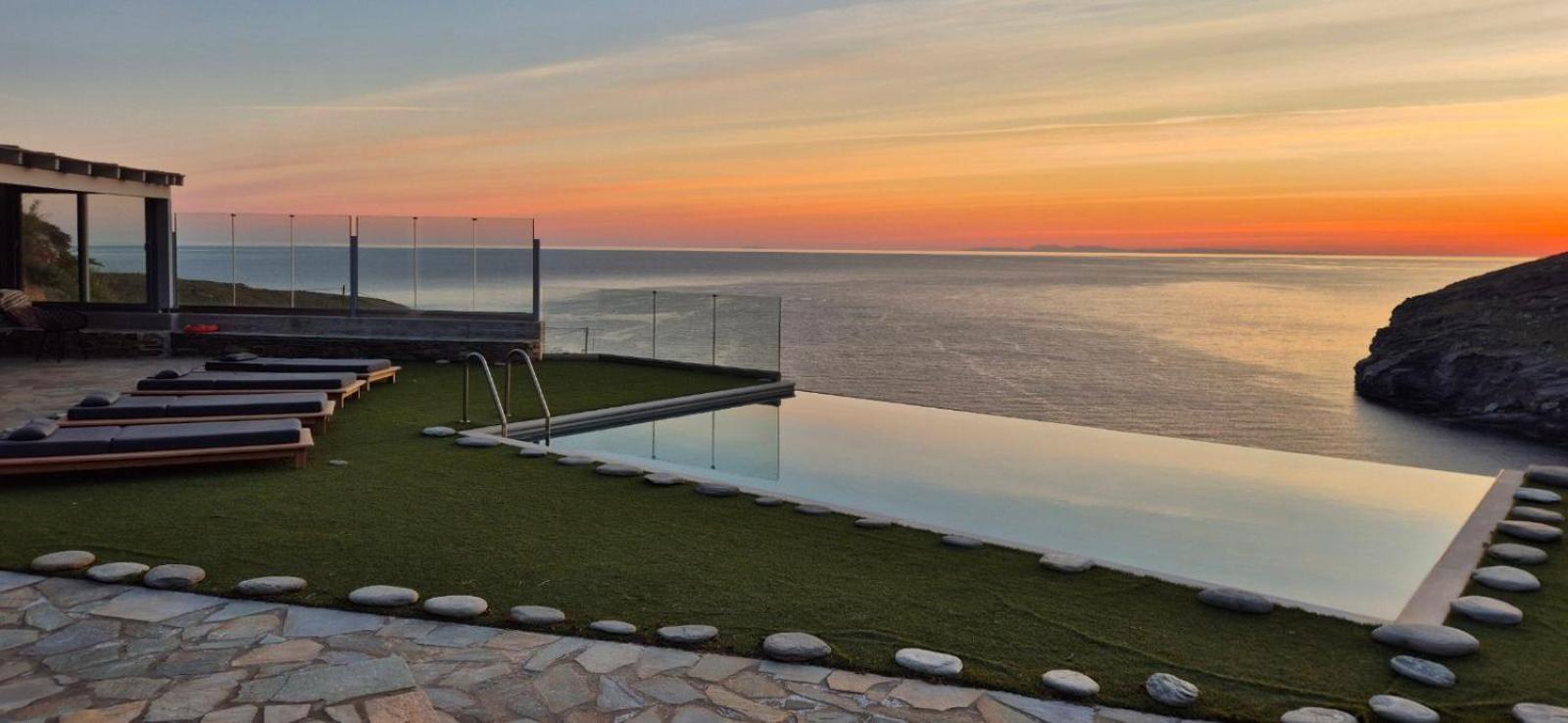 Anastasis Luxury Villa Andros With Heated Pool Sineti Buitenkant foto