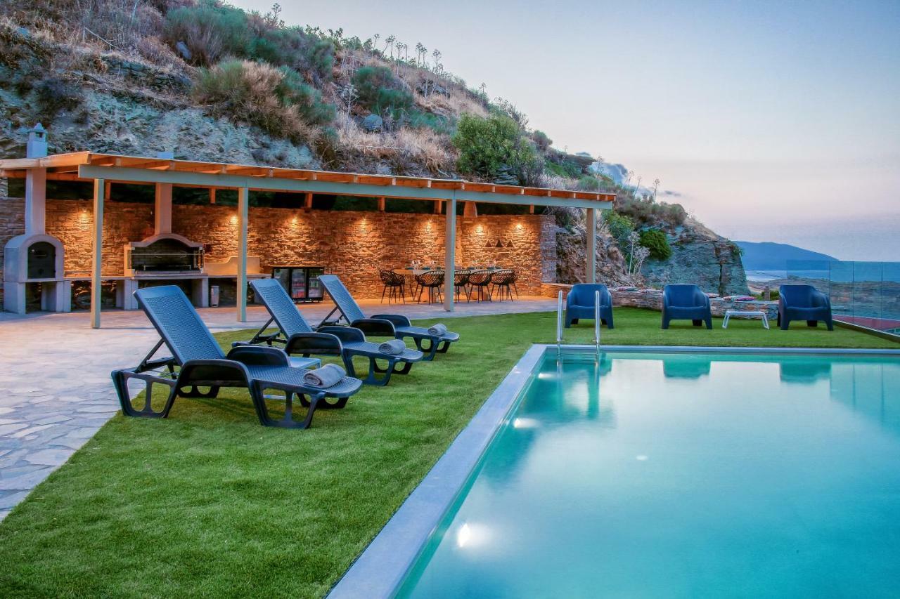 Anastasis Luxury Villa Andros With Heated Pool Sineti Buitenkant foto