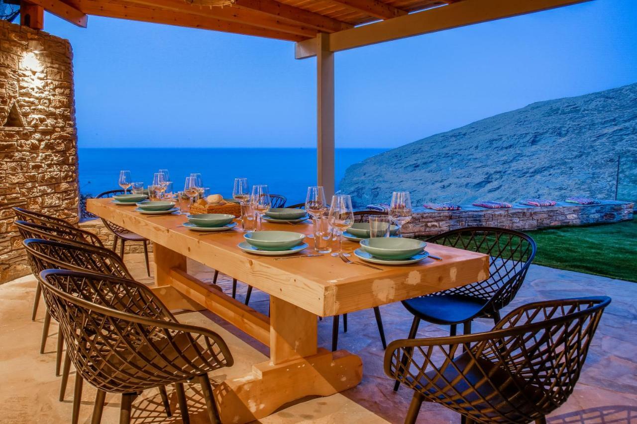 Anastasis Luxury Villa Andros With Heated Pool Sineti Buitenkant foto