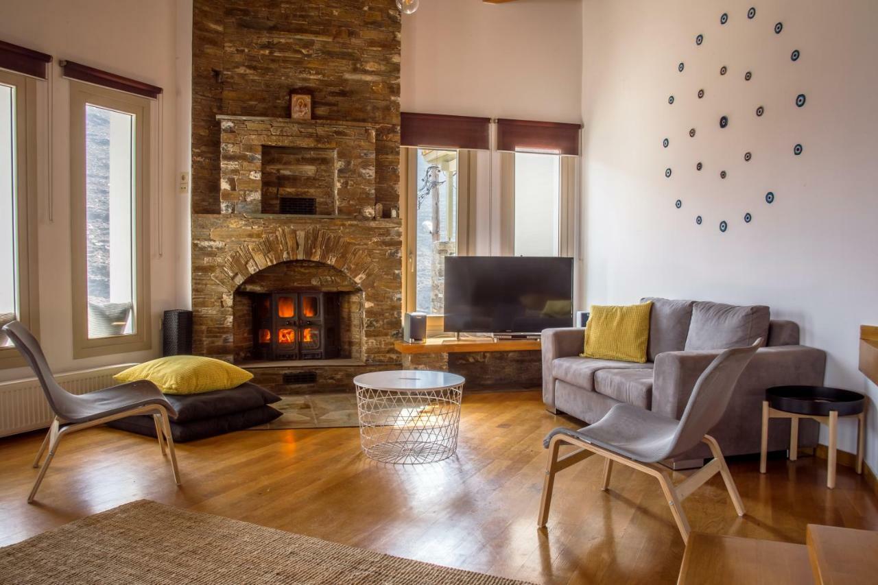 Anastasis Luxury Villa Andros With Heated Pool Sineti Buitenkant foto